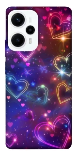 Чохол на Xiaomi Poco F5 / Note 12 Turbo Drawn hearts фото 1 з 1