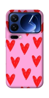 Чохол на Xiaomi Poco F7 Ultra Red hearts 2 фото 1 з 1