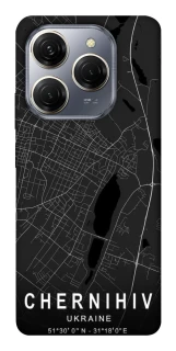 Чехол на TECNO Spark 20 Pro Chernihiv map фото 1 из 1