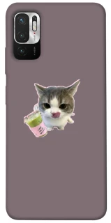 Чехол на Xiaomi Poco M3 Pro 4G / 5G cat matcha фото 1 из 1
