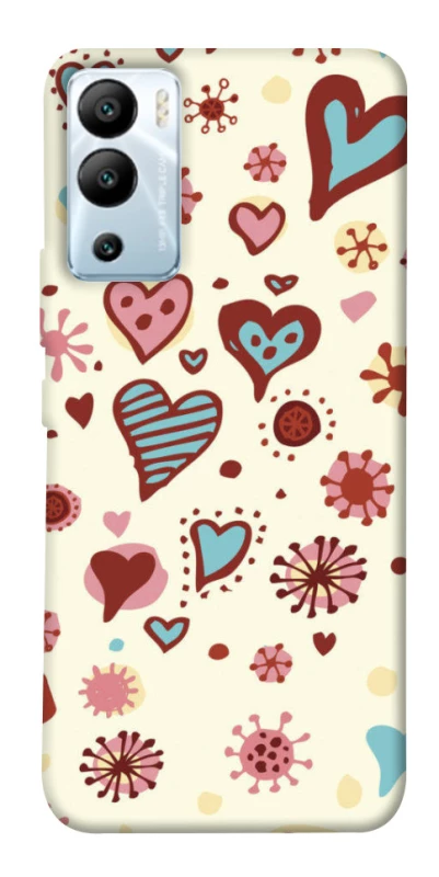 Чохол на Infinix Hot 12i Pretty hearts фото 1 з 1