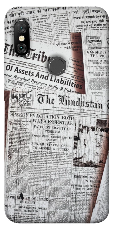 Чехол на Xiaomi Redmi Note 6 Pro Газеты фото 1 из 1