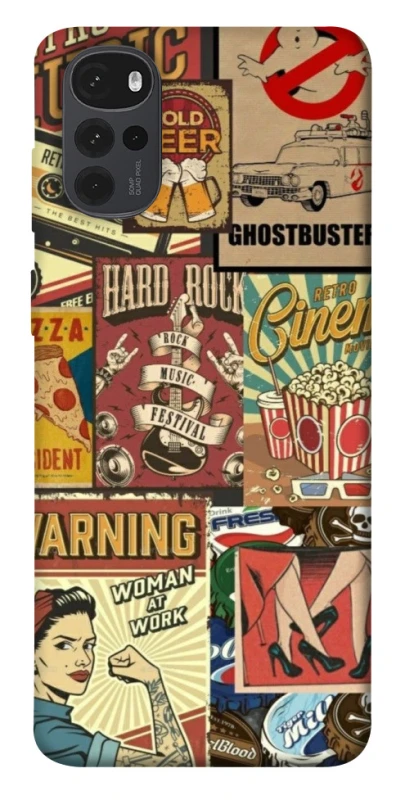 Чохол на Motorola Moto G22 Retro collage ver.2 фото 1 з 1