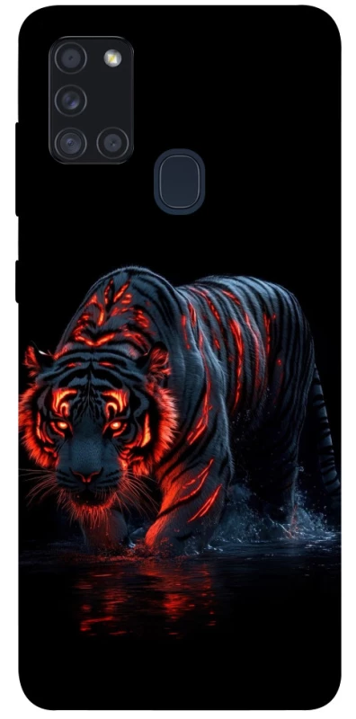 Чохол на Samsung Galaxy A21s fire tiger фото 1 з 1