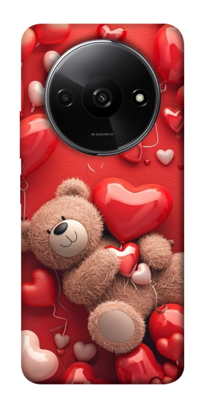 Чохол на Xiaomi Redmi A3 bear in hearts фото 1 з 1