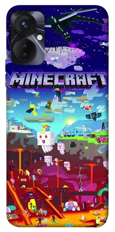 Чохол на TECNO Spark 9 Pro Minecraft world фото 1 з 1