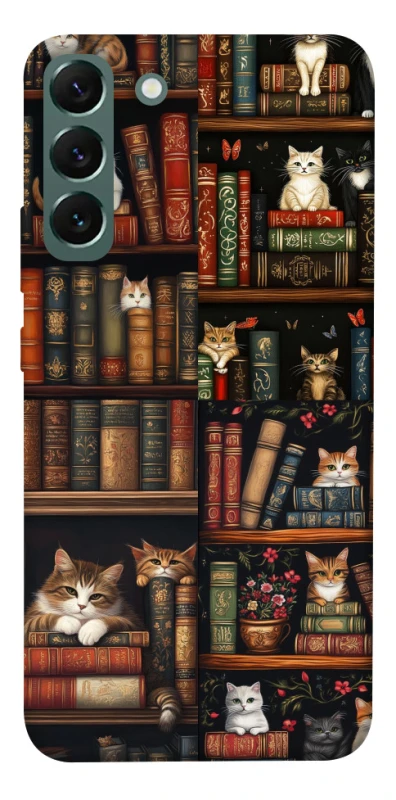 Чехол на Samsung Galaxy S22+ Cats & Books фото 1 из 1