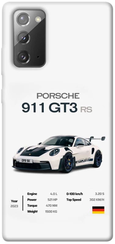 Чехол на Samsung Galaxy Note 20 Porsche 911 GT3 фото 1 из 1