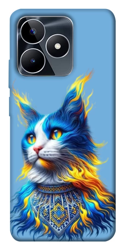 Чохол на Realme C53 Кіт патріот фото 1 з 1