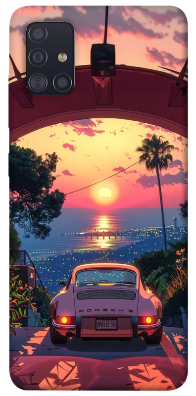 Чохол на Samsung Galaxy A51 Porsche at sunset фото 1 з 1