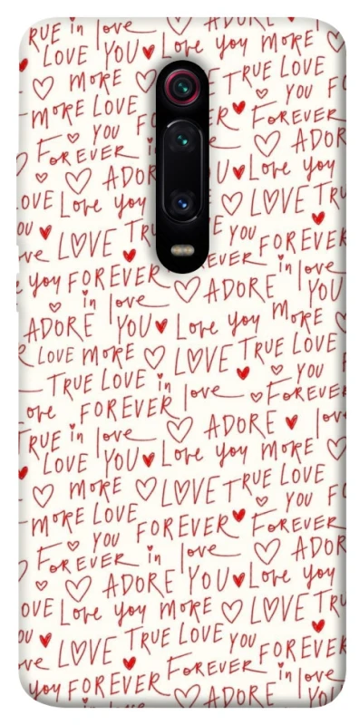 Чехол на Xiaomi Redmi K20 / K20 Pro / Mi9T / Mi9T Pro Love aesthetic ver.4 фото 1 из 1