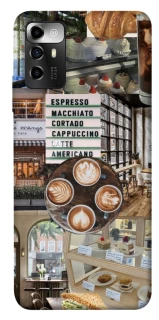 Чехол на ZTE Blade A72 Coffee collage ver.5 фото 1 из 1