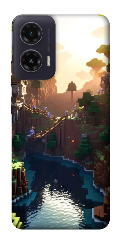 Чохол на Motorola Moto G35 Minecraft sunset фото 1 з 1