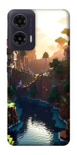 Чехол на Motorola Moto G35 Minecraft sunset фото 1 из 1