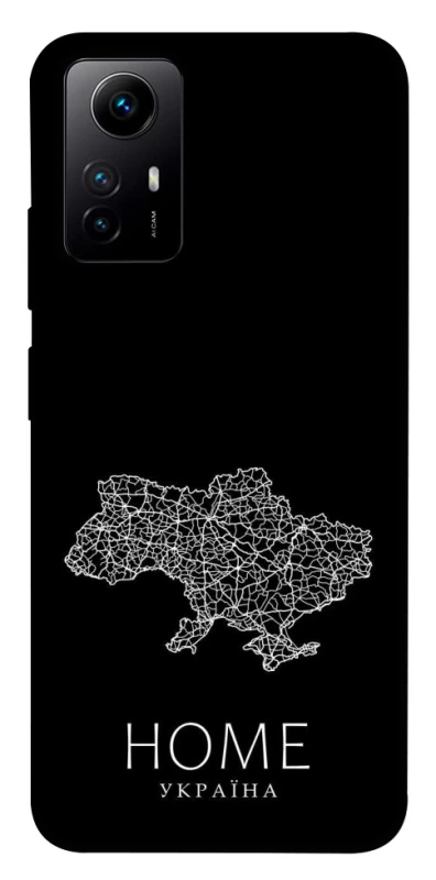 Чохол на Xiaomi Redmi Note 12S Ukraine black map фото 1 з 1