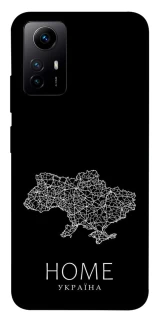 Чехол на Xiaomi Redmi Note 12S Ukraine black map фото 1 из 1