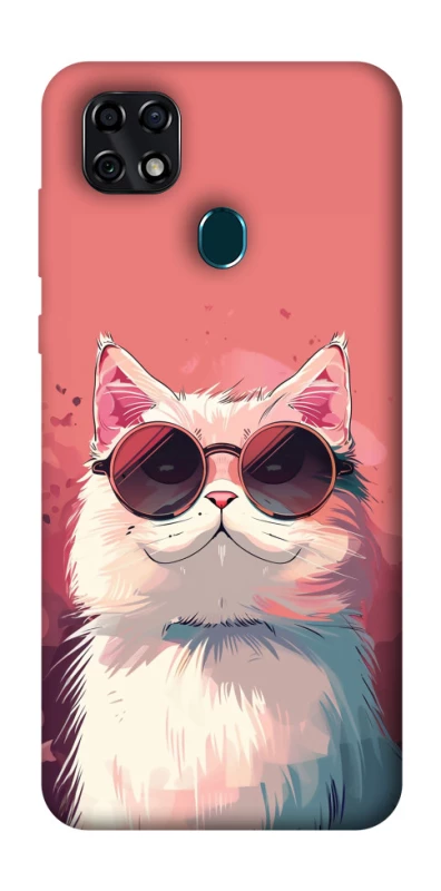 Чохол на ZTE Blade 20 Smart Сat with glasses фото 1 з 1