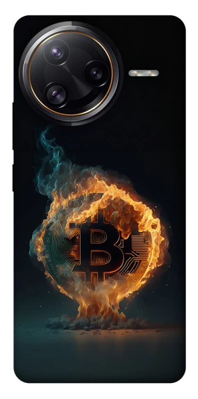 Чехол на Xiaomi Poco F7 Ultra Fire Bitcoin фото 1 из 1