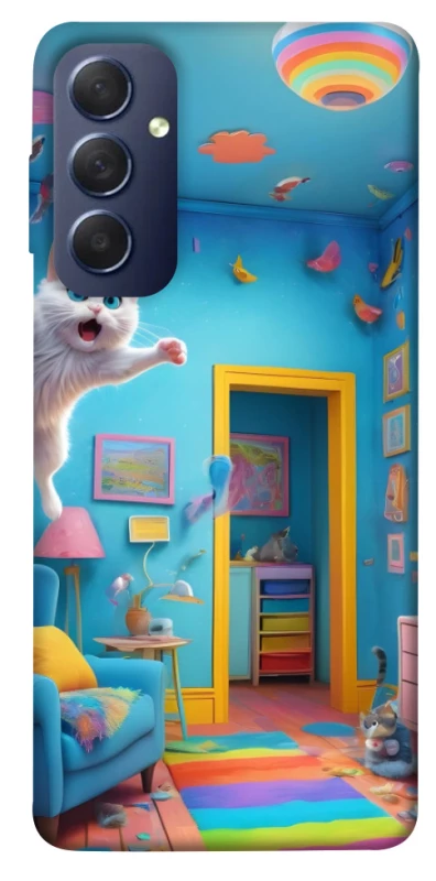 Чохол на Samsung Galaxy M54 5G crazy cat фото 1 з 1