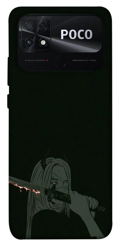 Чехол на Xiaomi Poco C40 Человек-Бензопила фото 1 из 1