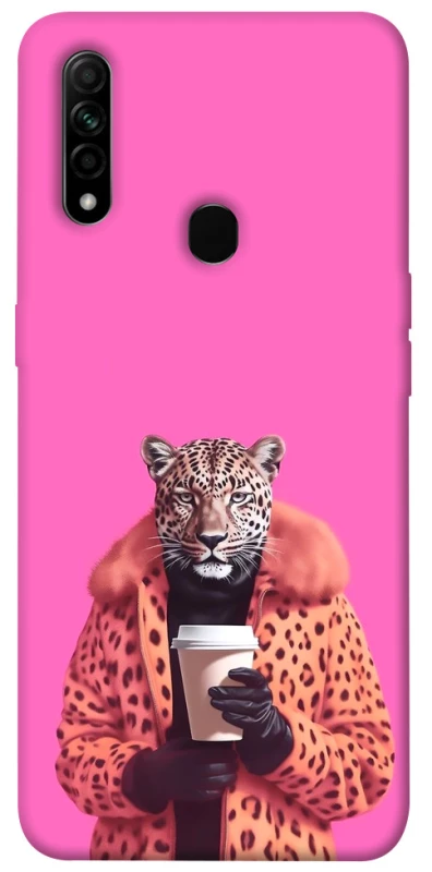 Чохол на Oppo A31 Леопард з кавою фото 1 з 1