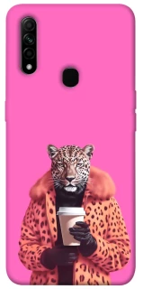 Чохол на Oppo A31 Леопард з кавою фото 1 з 1