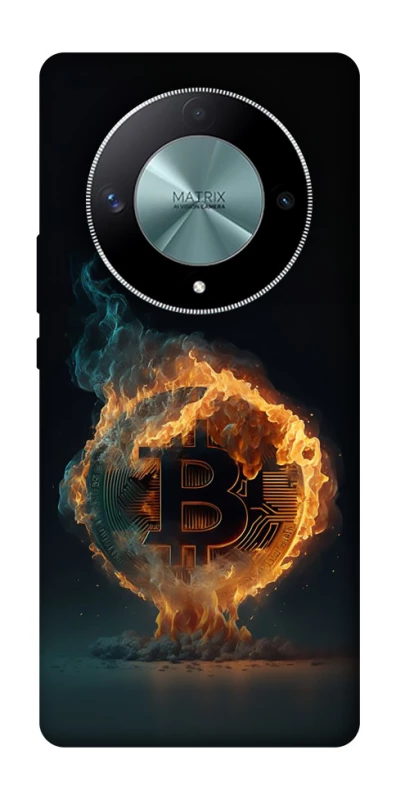 Чехол на Huawei Magic6 Lite Fire Bitcoin фото 1 из 1