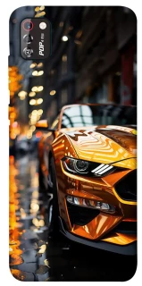 Чохол на TECNO POP 4 Pro Golden sports car фото 1 з 1