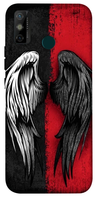 Чехол на TECNO Spark 6 Go Angel and Devil фото 1 из 1