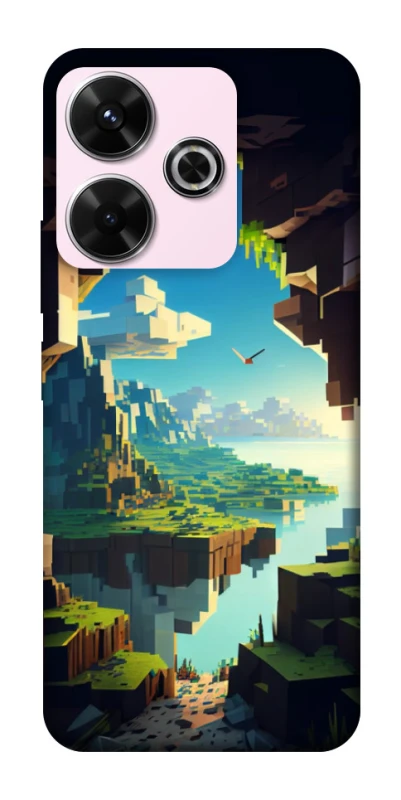 Чохол на Xiaomi Poco M6 4G Minecraft sunrise фото 1 з 1
