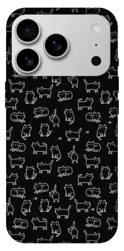 Чехол на Apple iPhone 18 Pro Max Black Cats фото 1 из 1
