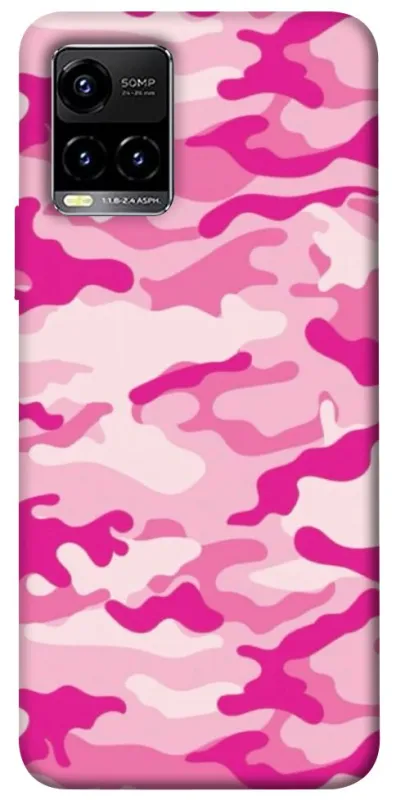 Чехол на Vivo Y21 / Y33s camouflage pink фото 1 из 1