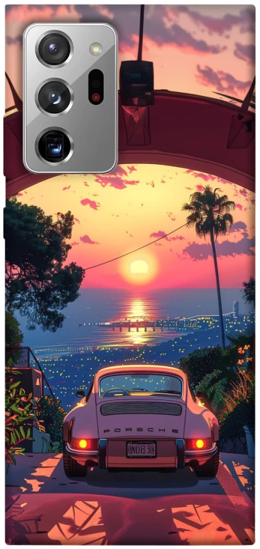 Чехол на Samsung Galaxy Note 20 Ultra Porsche at sunset фото 1 из 1