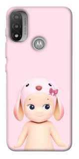 Чехол на Motorola Moto E20 Pink Ribbon Hop фото 1 из 1