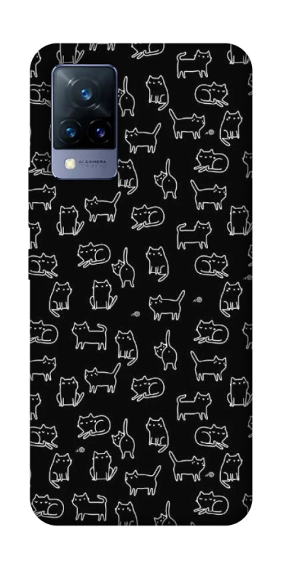 Чохол на Vivo V21 Black Cats фото 1 з 1