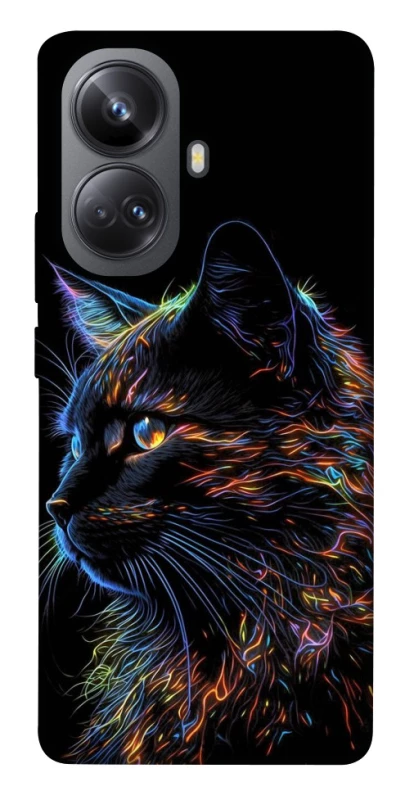 Чохол на Realme 10 Pro+ Чорний кіт фото 1 з 1
