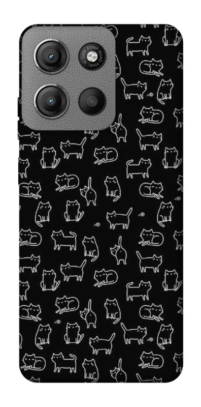 Чохол на Motorola Moto G15 4G Black Cats фото 1 Чохол на Motorola Moto G15 4G Black Cats фото 1 з 1