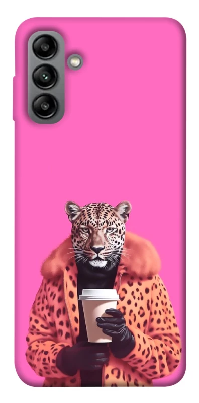 Чохол на Samsung Galaxy A04s Леопард з кавою фото 1 з 1