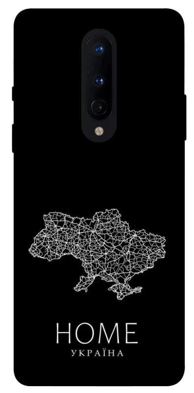 Чехол на OnePlus 8 Ukraine black map фото 1 из 1
