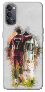 Чехол на Oppo Reno 4 Ronaldo и Messi фото 1 из 1