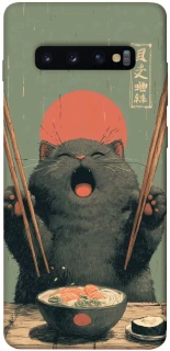 Чохол на Samsung Galaxy S10+ Hungry Cat фото 1 з 1