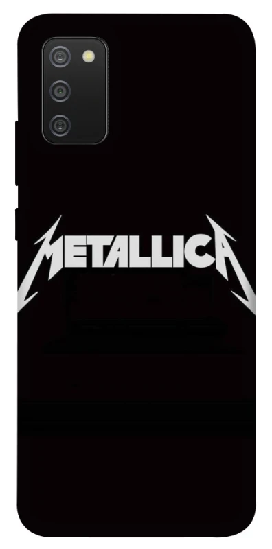 Чехол на Samsung Galaxy A02s Metallica logo фото 1 Чехол на Samsung Galaxy A02s Metallica logo фото 1 из 1