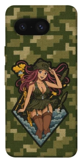 Чохол на Google Pixel 8 Military Waifu фото 1 з 1