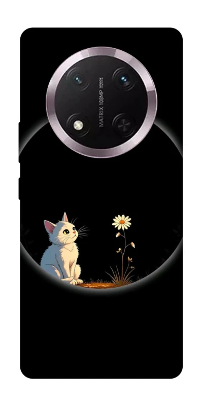 Чохол на Honor X9c Cat and flower фото 1 з 1
