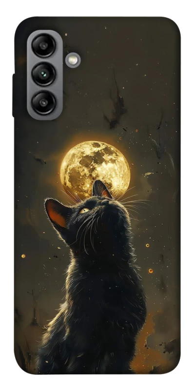 Чехол на Samsung Galaxy A04s Кот под луной v2 фото 1 из 1