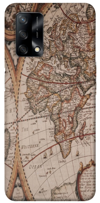 Чохол на Oppo A74 4G Карта подорожей фото 1 з 1