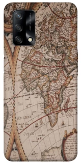 Чохол на Oppo A74 4G Карта подорожей фото 1 з 1