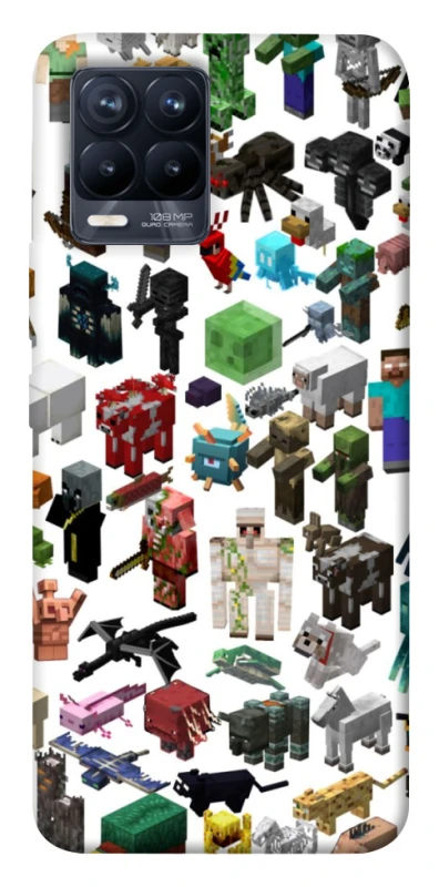 Чохол на Realme 8 Minecraft v4 фото 1 з 1