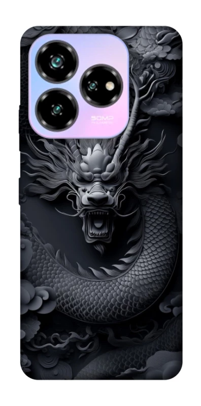 Чохол на ZTE Nubia V60 Desing black dragon фото 1 з 1