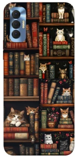 Чохол на TECNO Spark 8P Cats & Books фото 1 з 1